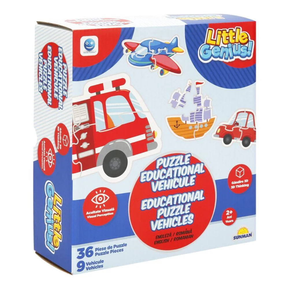 Puzzle Noriel Vehicule, 36 piese, RO