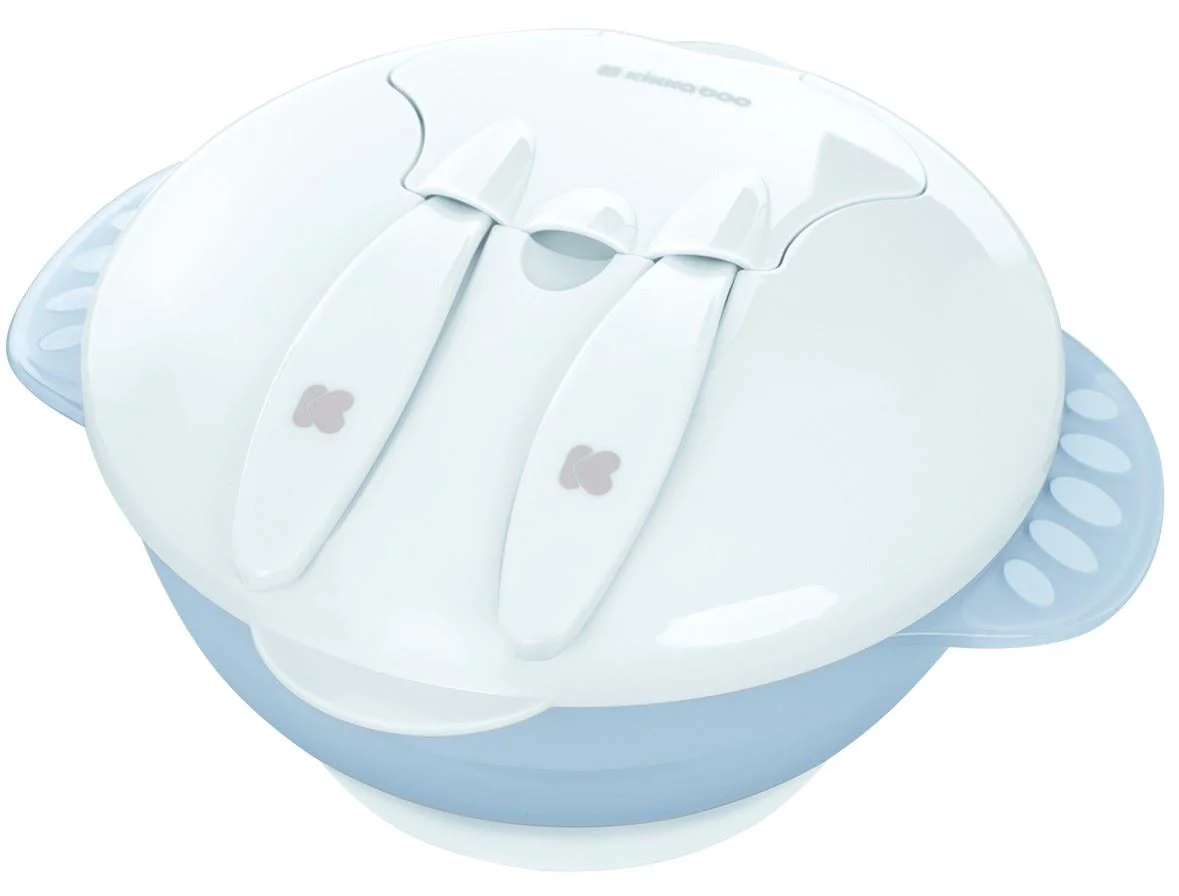Bol multifunctional 4 in 1 KikkaBoo Feed-me-up Blue