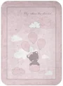 Paturica super moale KikkaBoo Dream Big Pink, 80x110 cm