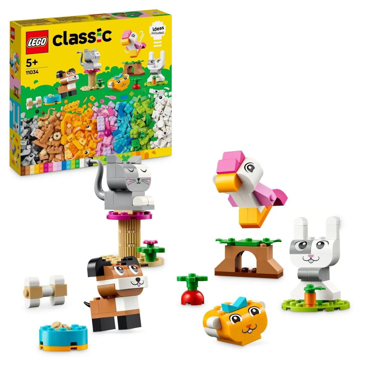 image for Set de constructie LEGO Classic Animalute creative, 450 el. foto
