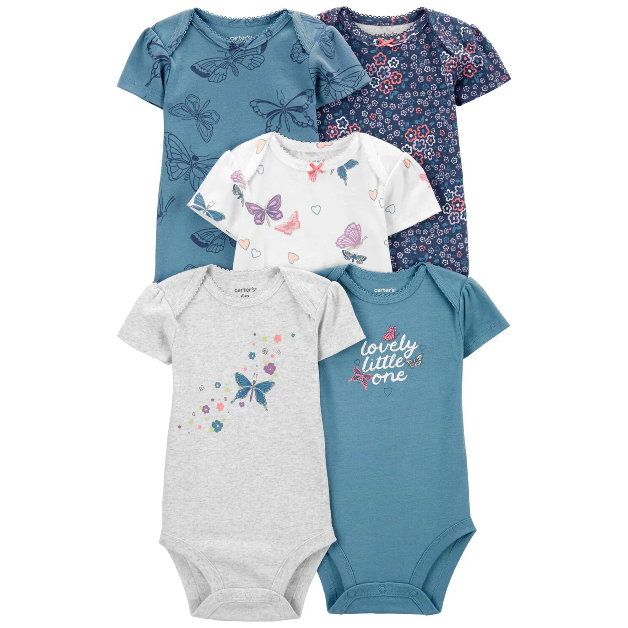 Carter's Set 5 piese body Fluturasi foto