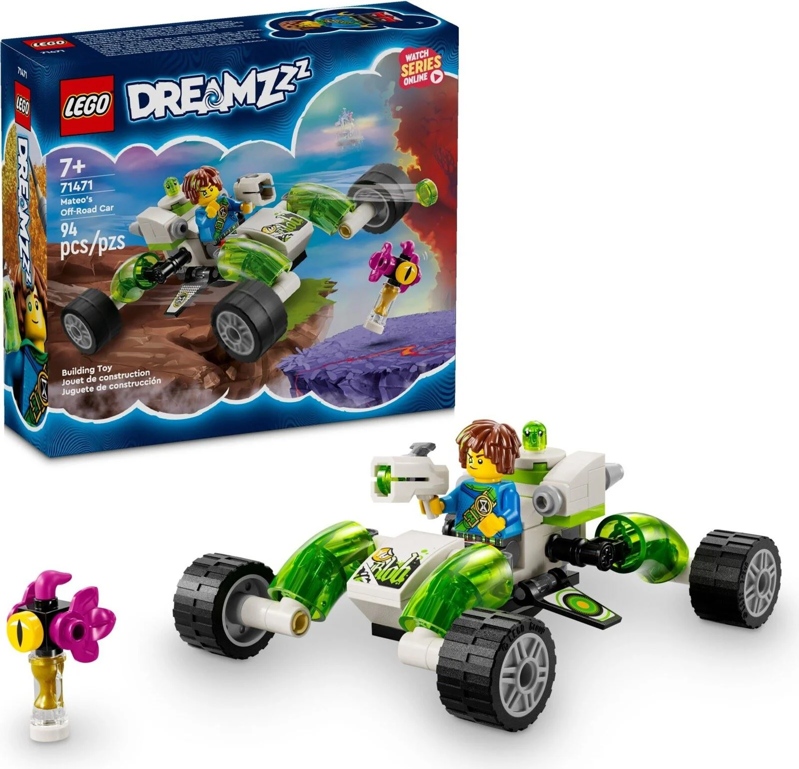 Set de constructie LEGO DREAMZzz Masina Off Road a lui Mateo, 94 el.