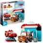 Constructor LEGO Duplo Distractie la spalatorie cu Fulger Mcqueen si Mater, 29 el.