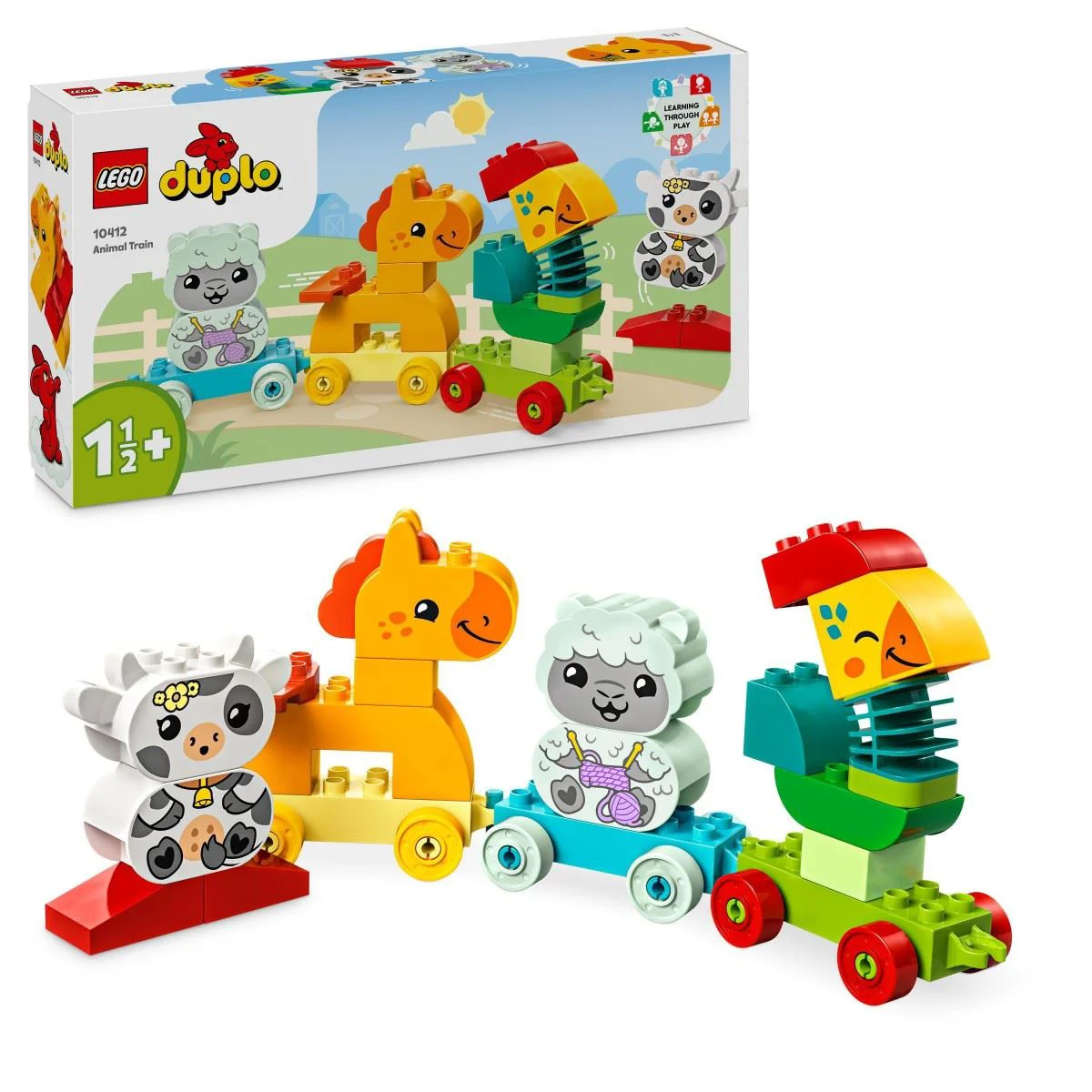 Конструктор LEGO Duplo Мой первый поезд с животными, 19 эл.