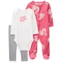 Carter's Set 3 piese Pantaloni, body si pijama foto