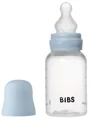 Пластиковая антиколиковая бутылочка BIBS Baby Blue с силиконовой соской 0+ мес, 150 мл