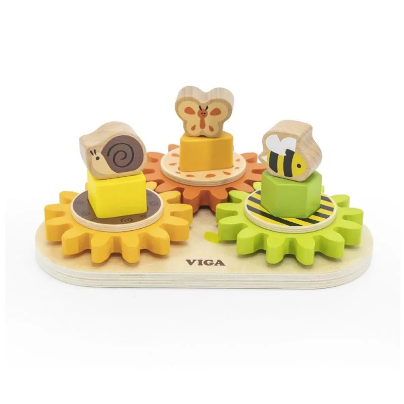 image for Joc educational Viga Toys Roti dintate rotative foto