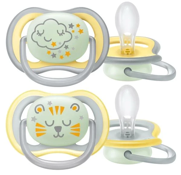 Suzeta din silicon Philips Avent Ultra Air Night (18+ luni), 2 buc. foto