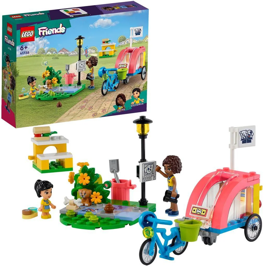 Set de constructie LEGO Friends Bicicleta pentru salvarea cainilor, 125 el. foto