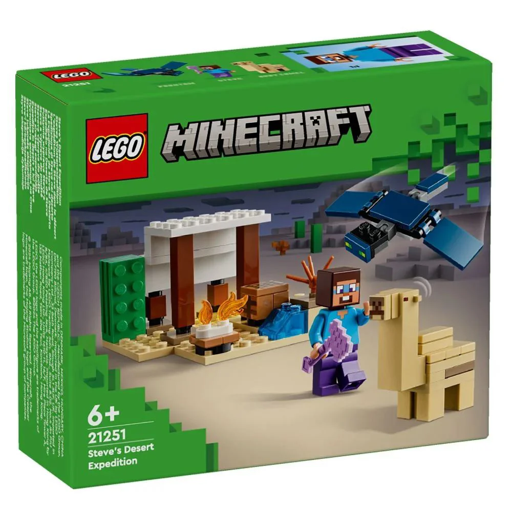 image for Конструктор LEGO Minecraft Пустынная экспедиция Стива, 75 эл. foto