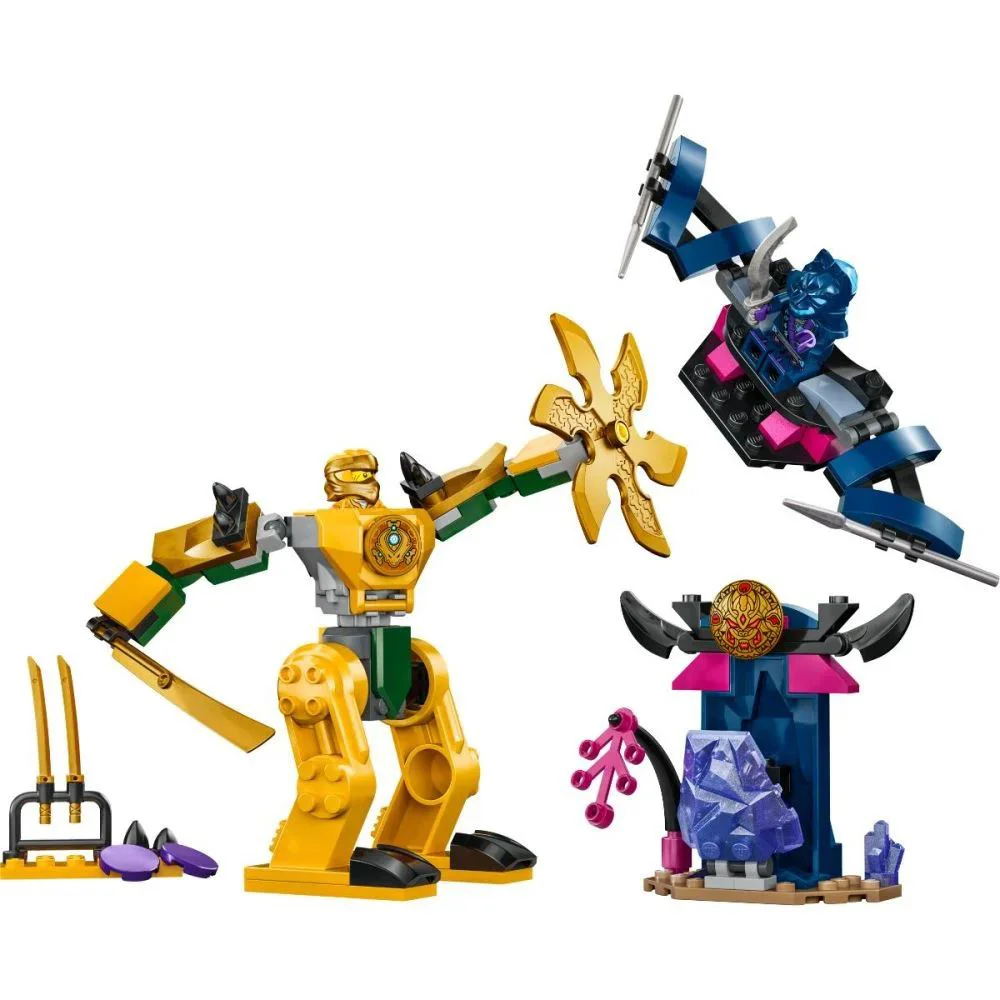Set de constructie LEGO Ninjago Robotul de lupta al lui Arin, 104 el. foto