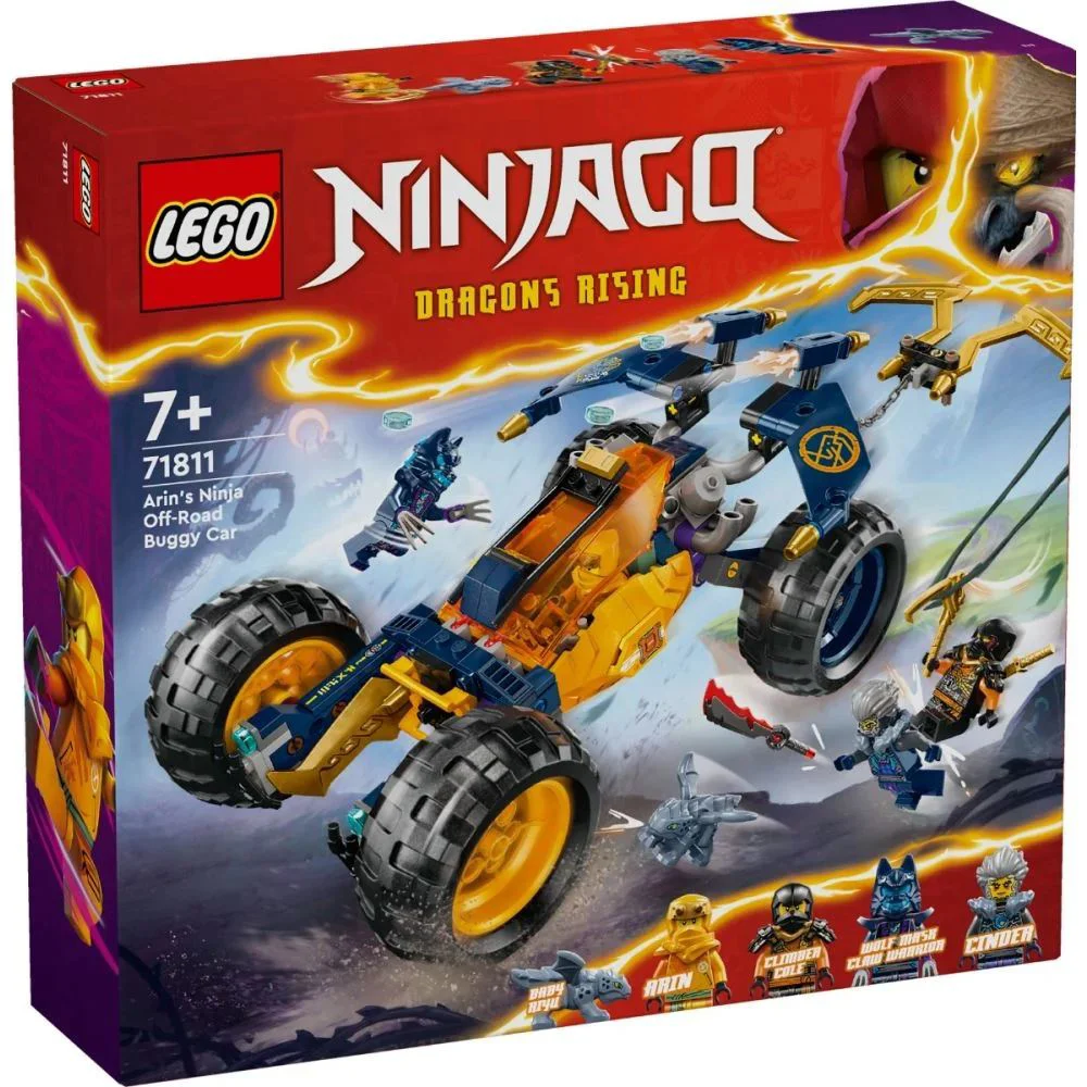 Set de constructie LEGO Ninjago Vehiculul de teren ninja al lui Arin, 267 el. foto