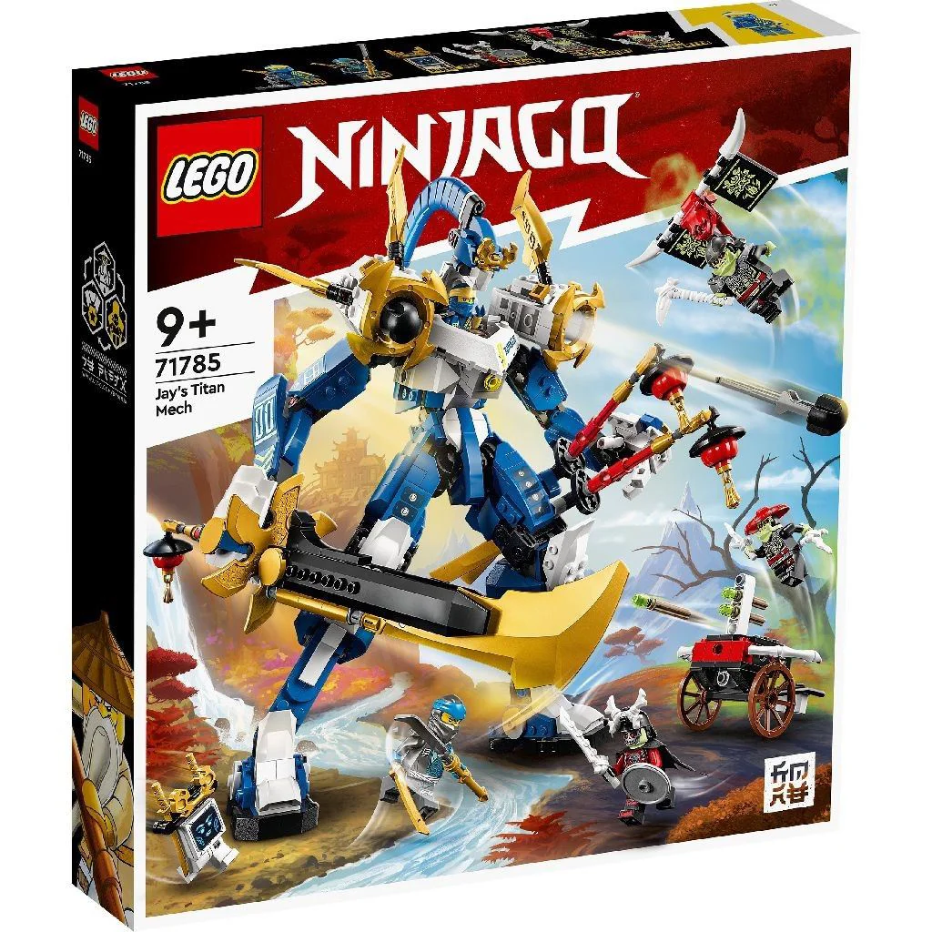 Set de constructie LEGO Ninjago Robotul Titan al lui Jay, 794 el. foto