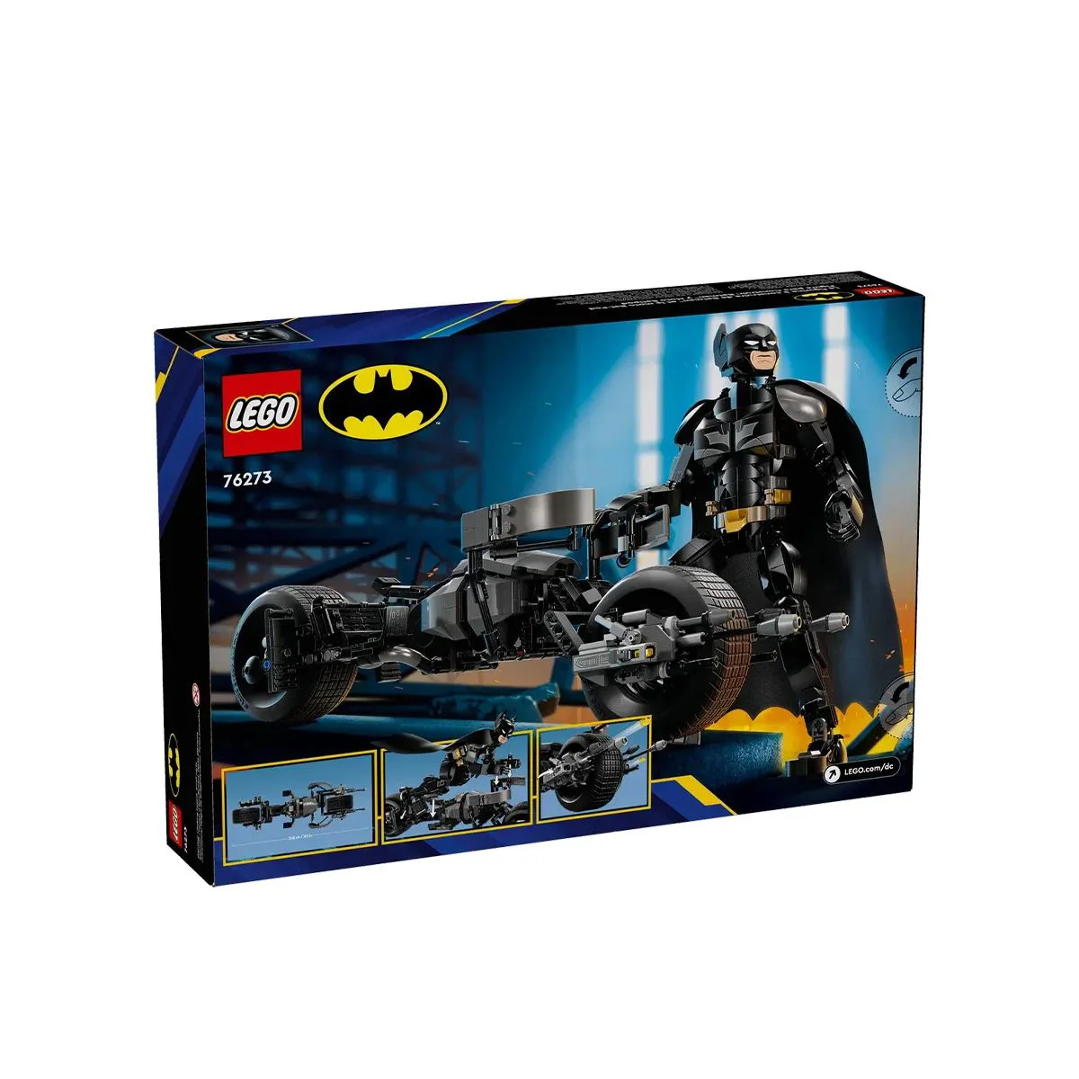 image for Set de constructie LEGO Super Heroes Figurina Batman si motocicleta Bat-Pod, 713 el. foto