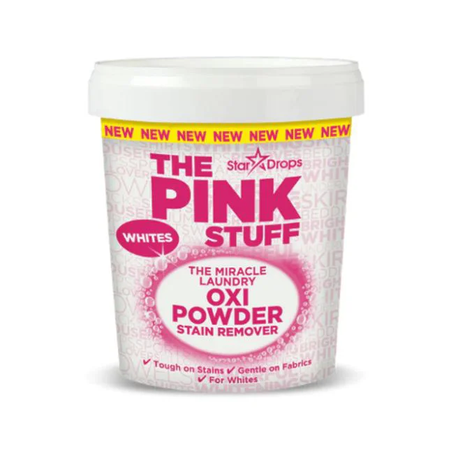 Pudra pentru indepartarea petelor rufe albe The Pink Stuff, 1 kg