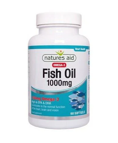 Пищевая добавка Nature's Aid Омега-3 1000 мг Рыбий жир, 90 капсул