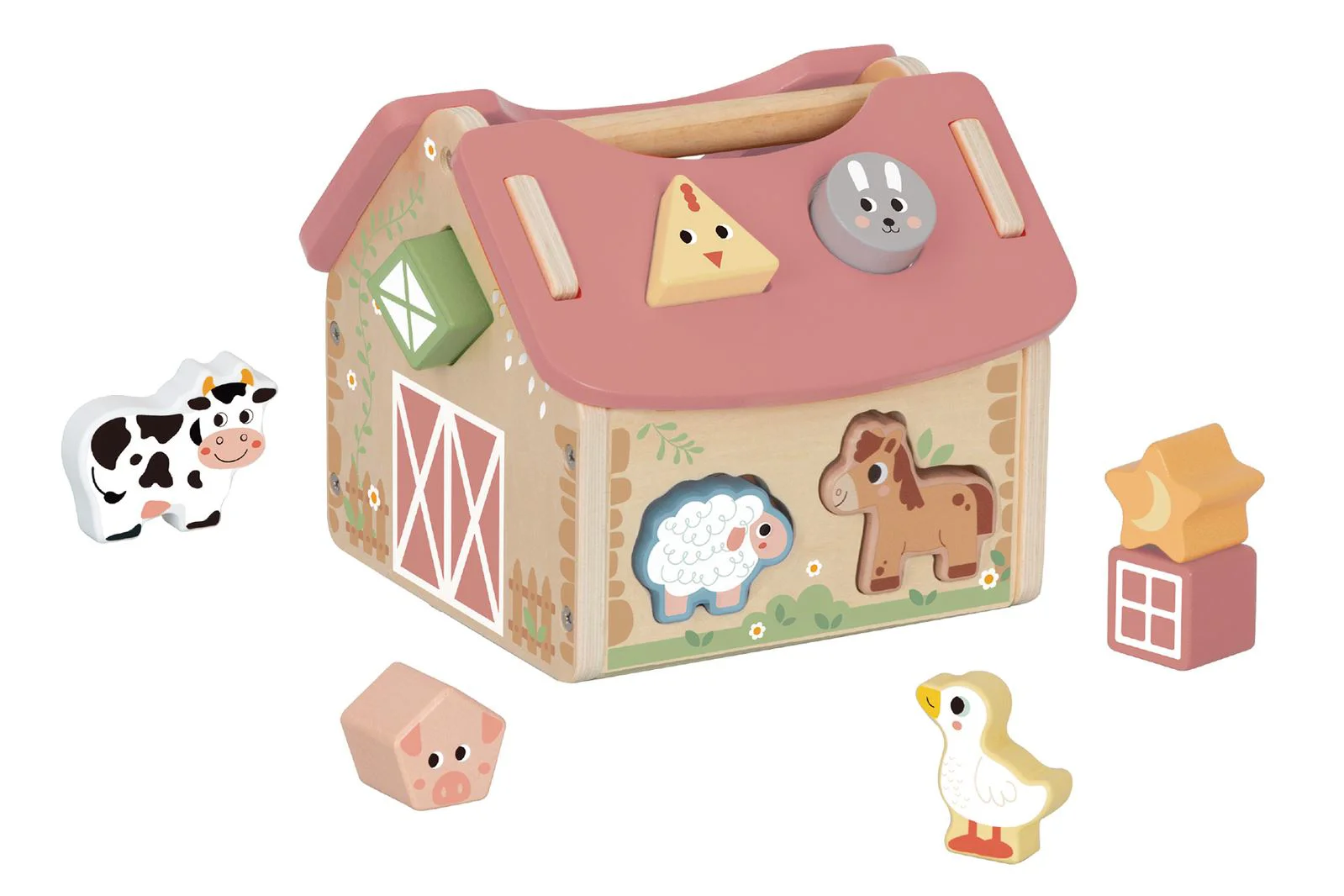 Jucarie din lemn Tooky Toy Sorter House foto