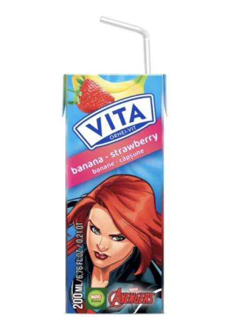 Nectar din banane si capsuni Vita Marvel, 200 ml