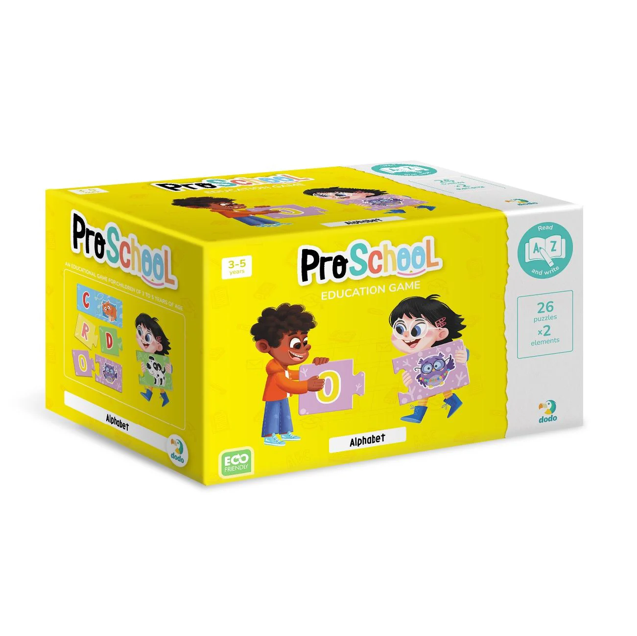 Joc puzzle educational Dodo Alfabetul englez