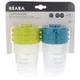 Set 6 recipiente hrana Beaba verde-albastru, 200 ml