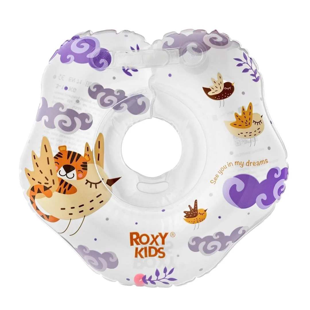 Colac pentru inot pe gat Roxy Kids Tiger Bird, 3-18 kg