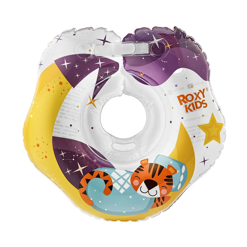 Colac pentru inot pe gat Roxy Kids Tiger Moon, 3-18 kg