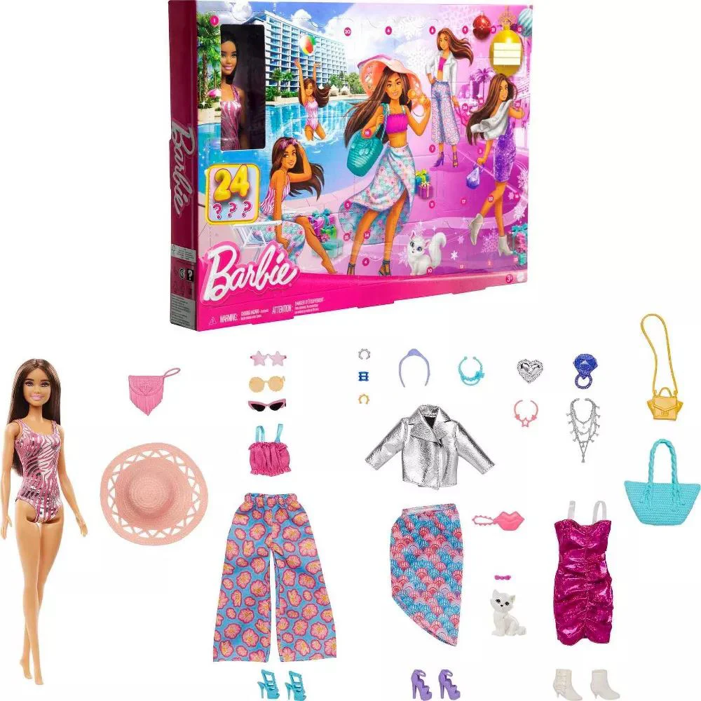 Calendarul Advent Barbie cu 24 de surprize