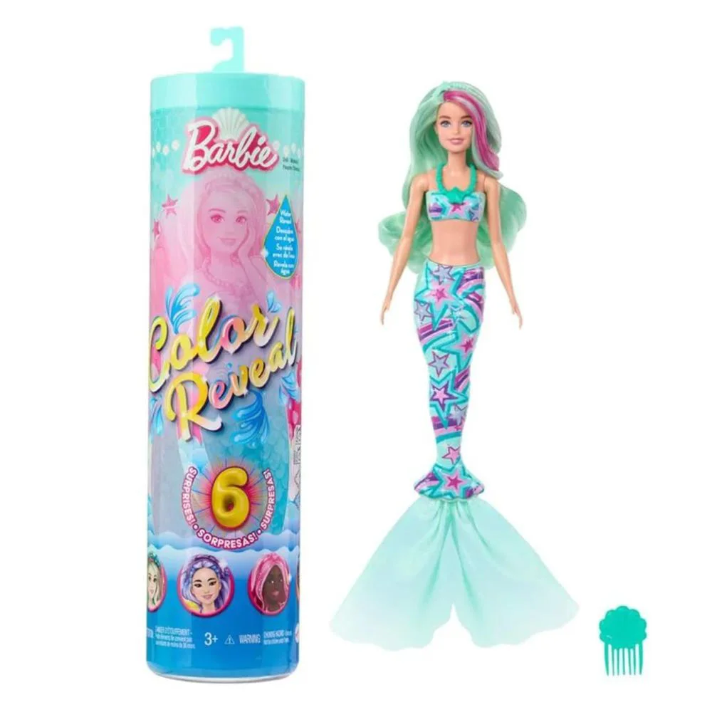 Papusa Barbie Color Reveal Sirena