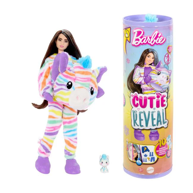 Papusa Barbie Cutie Reveal Zebra foto