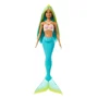 Papusa Barbie Dreamtopia "Sirena cu par albastru-verde"