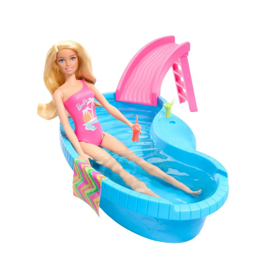 Set de joc Barbie "Odihna la piscina"