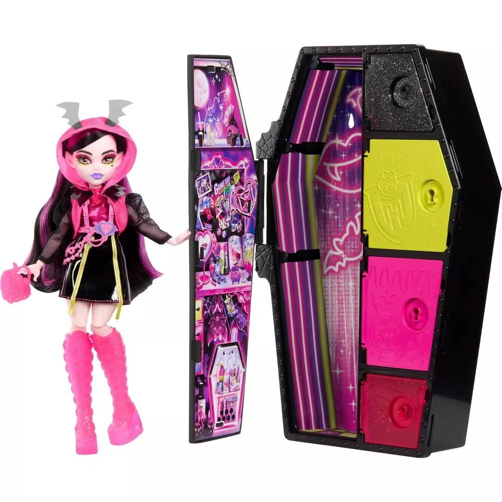Set de joc Monster High Draculaura si Secrete din sifonier foto