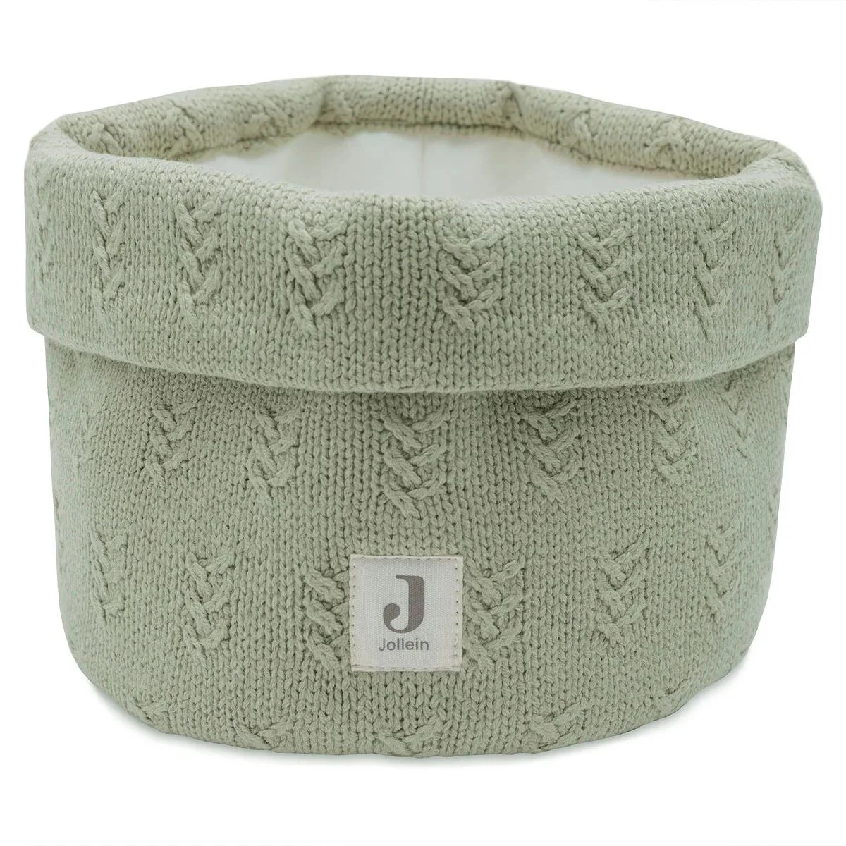 Cosulet de depozitare Jollein Grain Knit Verde Olive