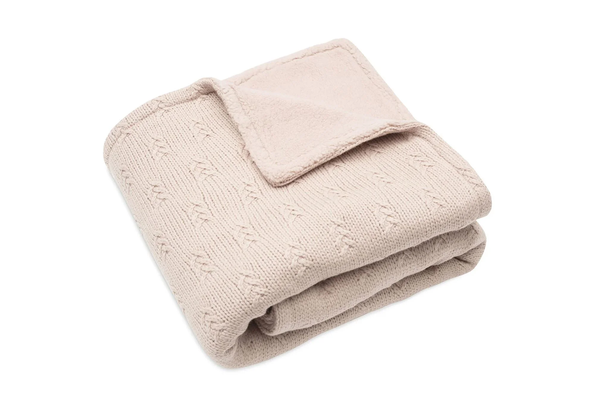 Плед Jollein Grain Knit Wild Rose/Velvet, 100x150 см