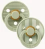 Set 2 suzete rotunde din latex BIBS Studio Colour Pin - Sage Mix (0-6 luni) foto
