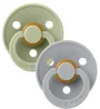 Set 2 suzete rotunde din latex BIBS Colour Sage/Cloud (18-36 luni) foto