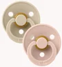 Set 2 suzete rotunde din latex BIBS Colour Vanilla/Blush (18-36 luni) foto