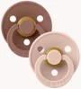 Set 2 suzete rotunde din latex BIBS Colour Woodchuck/Blush (18-36 luni) foto