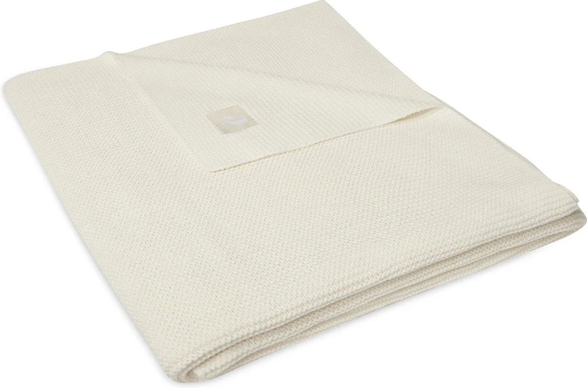 Плед Jollein Basic Knit Ivory, 100x150 см