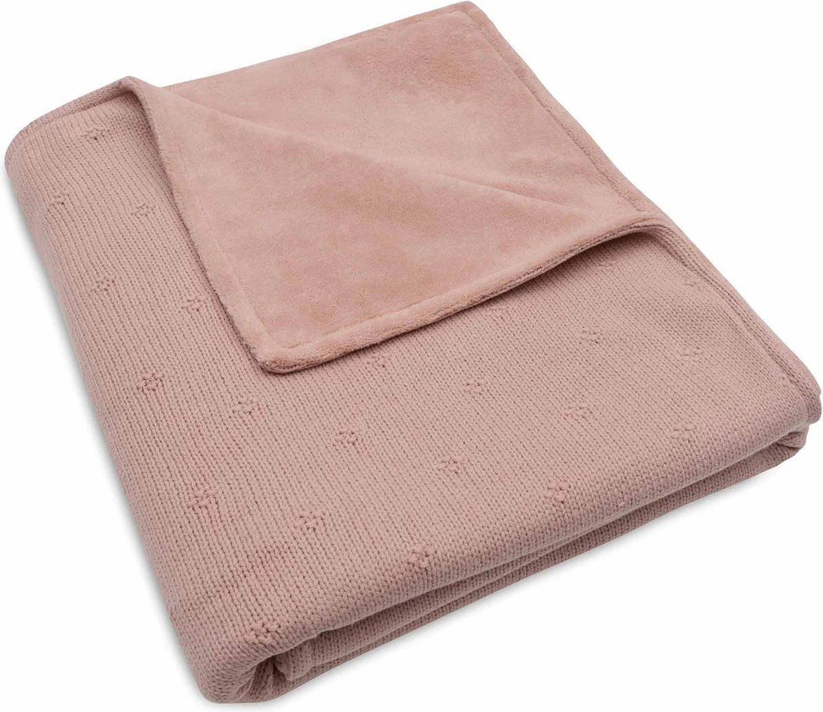 Плед Jollein Cosy Knit Wild Rose/Velvet, 100x150 см