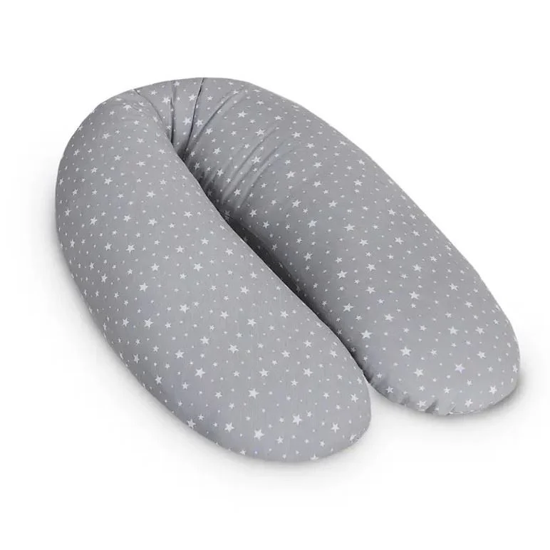 Perna pentru maternitate Ceba Baby Physio Multi Jersey Grey Stars, 190 cm