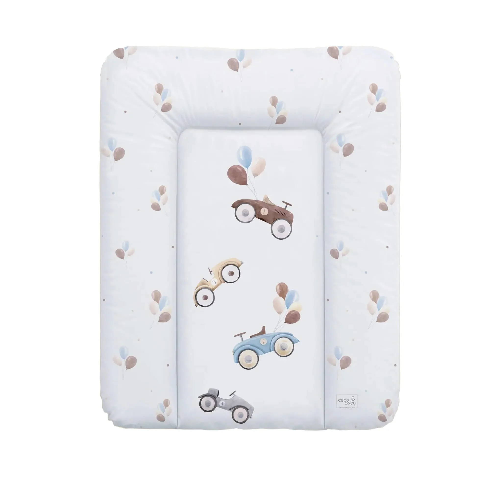 Мягкий пеленальный коврик Ceba Baby Retro Cars, 70x50 см