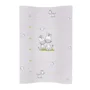 Saltea de infasat moale pe 2 parti Ceba Baby Cosy Grey Zebra, 70x50 cm