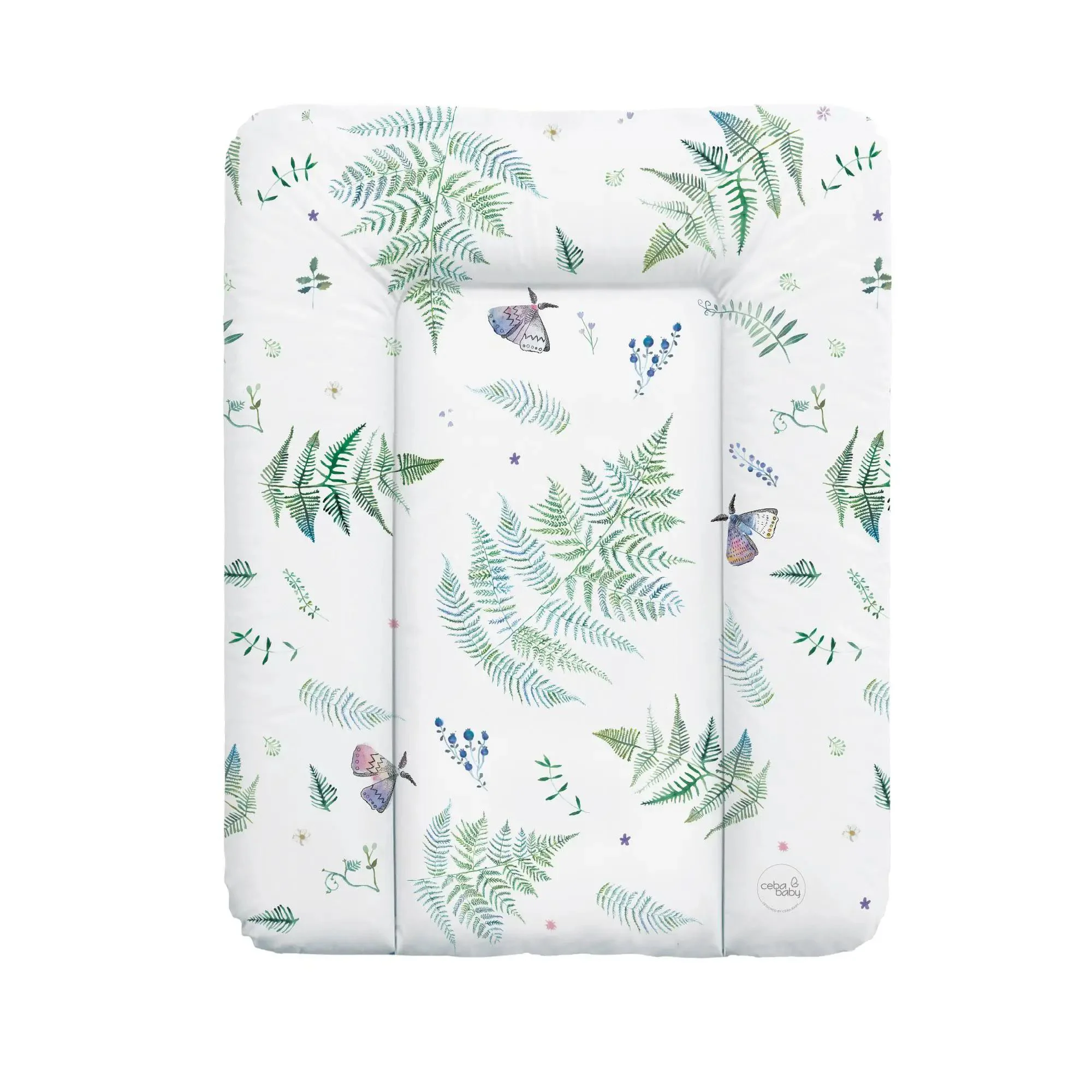 Saltea de infasat Ceba Baby Watercolor World Polypody, 70x50 cm