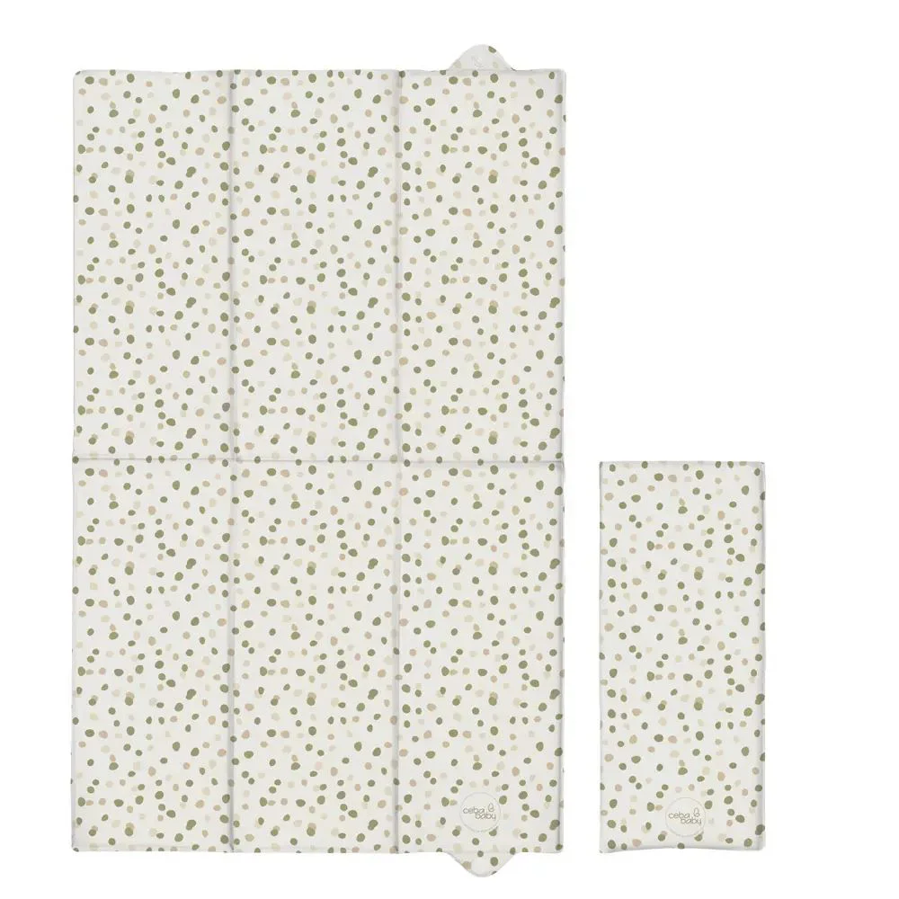 Saltea de infasat pliabila Ceba Baby Basic Spots, 80x50 cm
