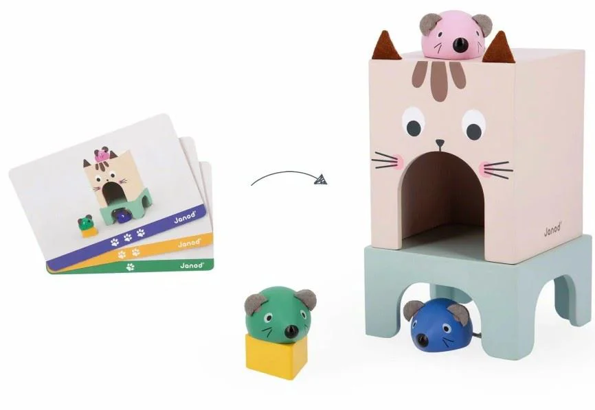 Деревянная игра Janod Кошка и Мышка