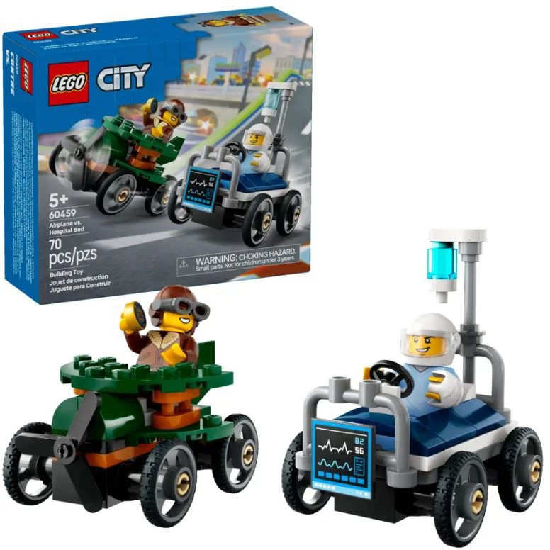 image for LEGO City - Набор гонок Самолет против Скорой помощи foto