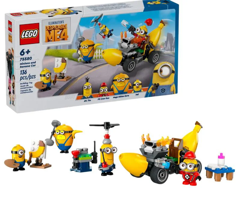 LEGO Despicable Me 4 - Minions & Banana Car foto