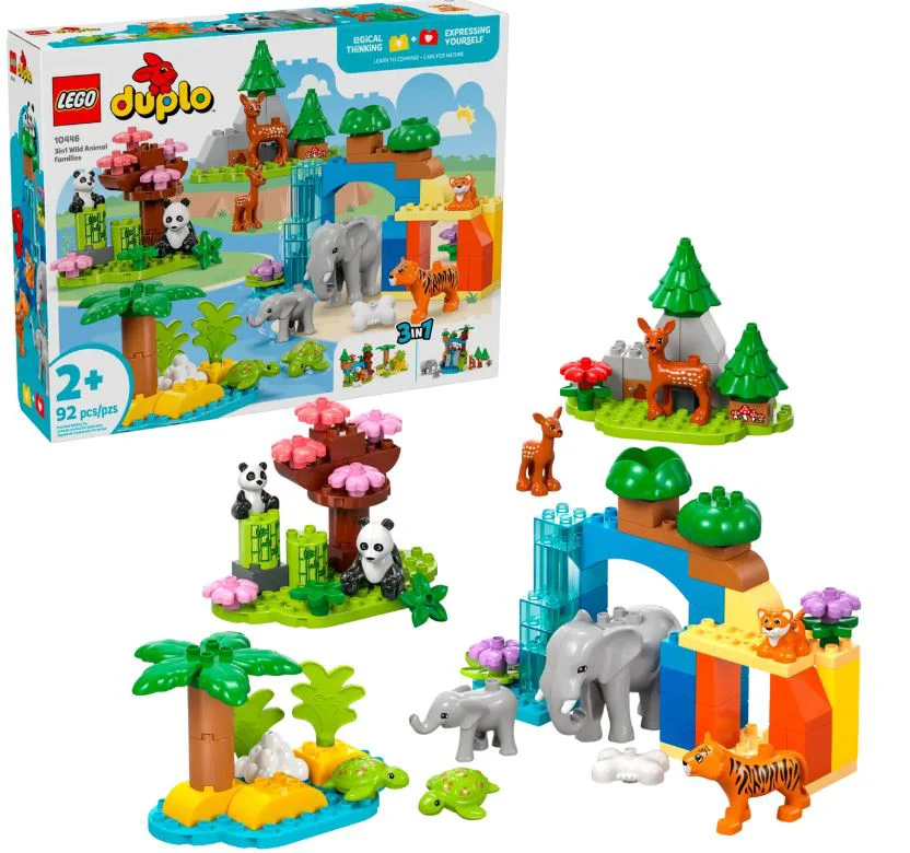 LEGO Duplo - 3 в 1 Семьи диких животных foto