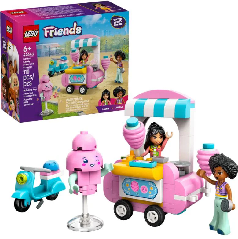 LEGO Friends - Standul de vata de zahar si scuterul foto